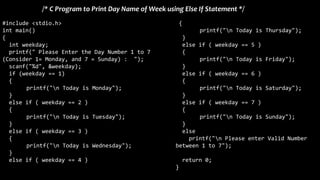 Branching statements | PPTX
