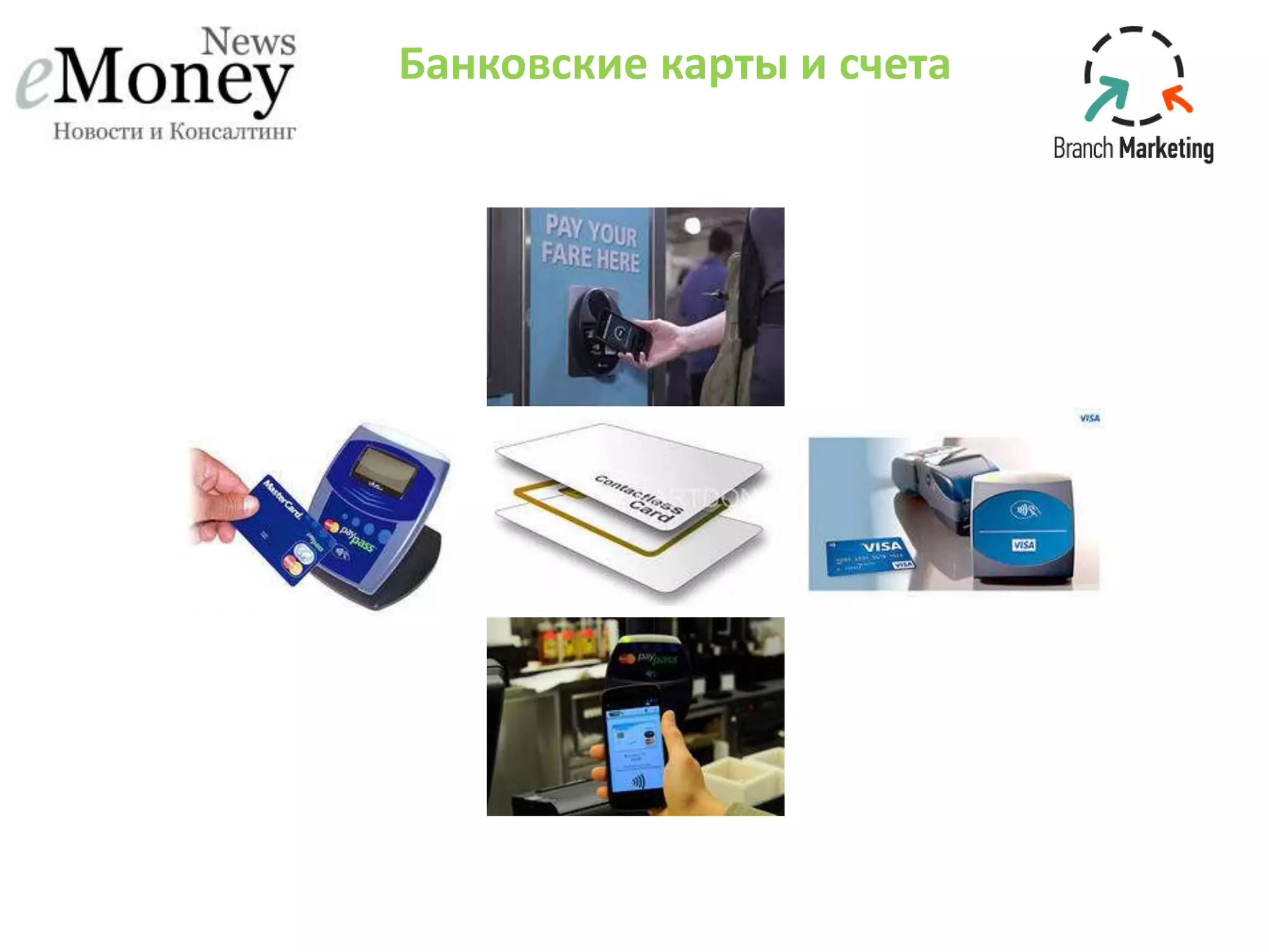 Банковские карты и счета
 