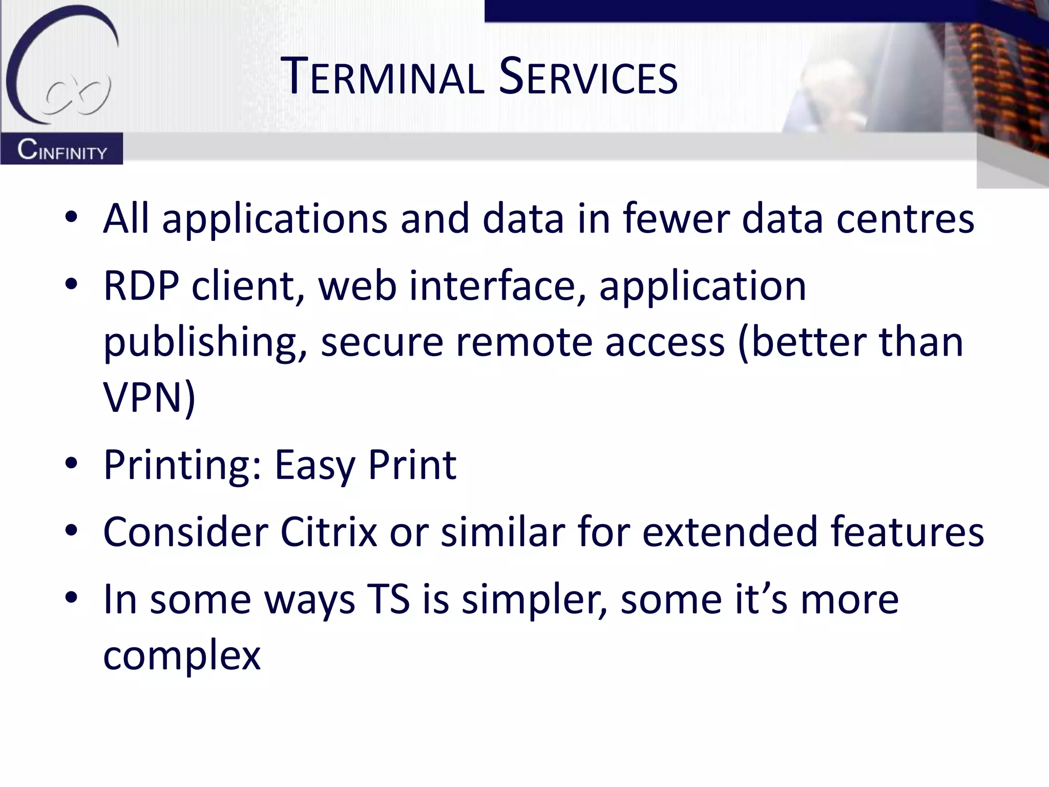 Branch Office Infrastructure