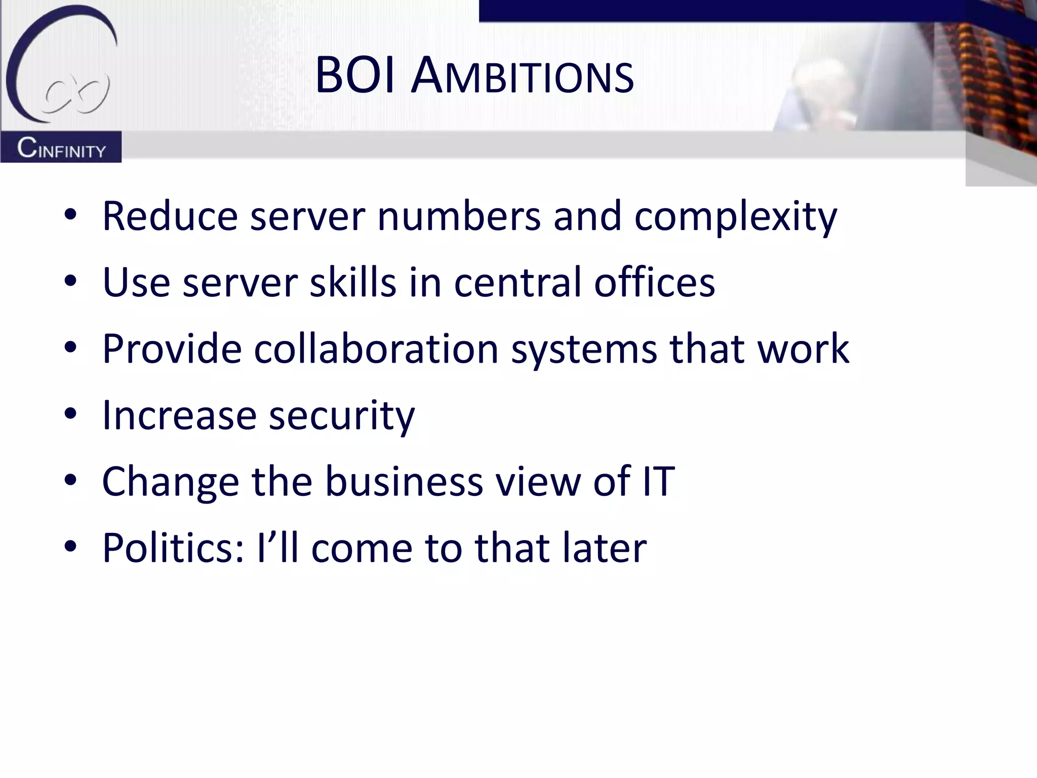 Branch Office Infrastructure