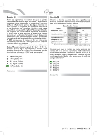 2010
Caderno 3 - BRANCO - Página 20
Questão 69
Quimica Ambiental
O
Rascunho
Questão 70
Rascunho
 