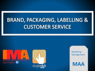 Marketing
Management:
MAA
 
