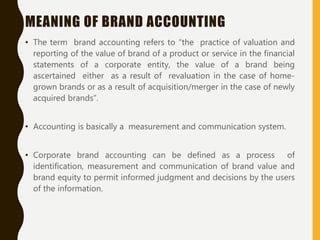 Brand Accounting | PPTX