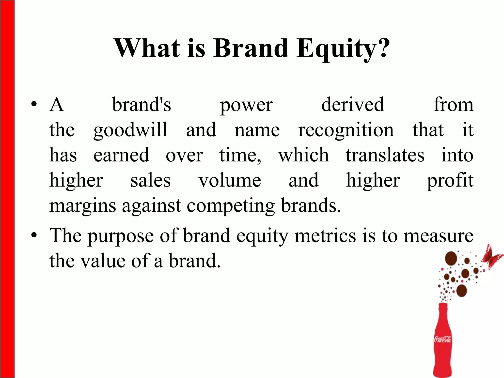 Brand Equity of Coca Cola | PPTX