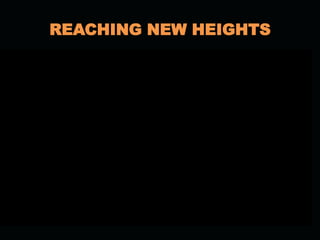 REACHING NEW HEIGHTS
 