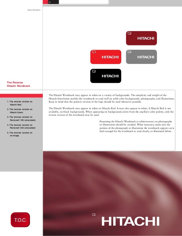 Brand identityhitachi