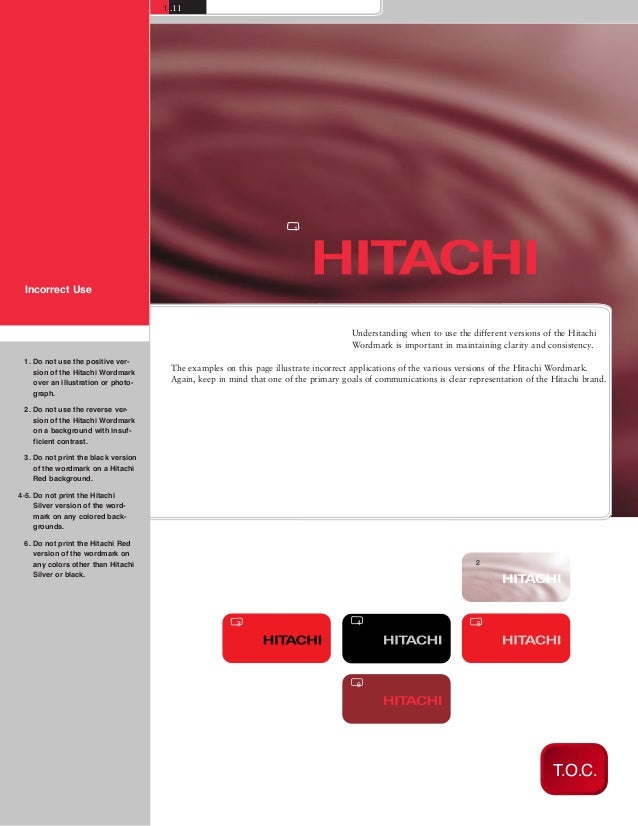 Brand identityhitachi
