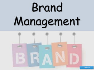 Brand
Management
 