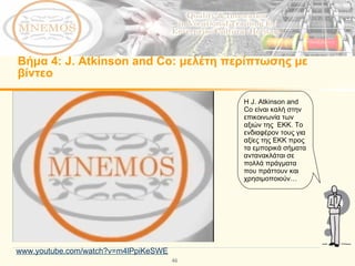 Βήμα  4: J. Atkinson and Co : μελέτη περίπτωσης με βίντεο www.youtube.com/watch?v=m4lPpiKeSWE Η  J. Atkinson and Co  είναι καλή στην επικοινωνία των αξιών της  ΕΚΚ. Το ενδιαφέρον τους για αξίες της ΕΚΚ προς τα εμπορικά σήματα αντανακλάται σε πολλά πράγματα που πράττουν και χρησιμοποιούν… 