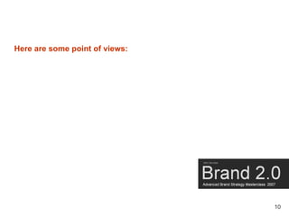 Brand Masterclass Week One
