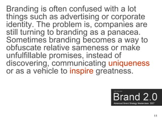 Brand Masterclass Week One