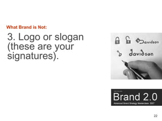 Brand Masterclass Week One