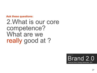 Brand Masterclass Week One