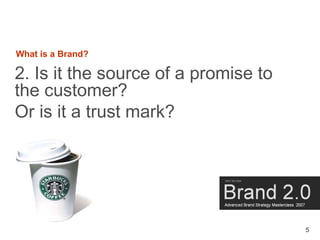 Brand Masterclass Week One