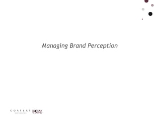Brand Perception & the 10 Brand Trigger-Points