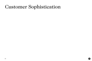 Customer Sophistication
18
 