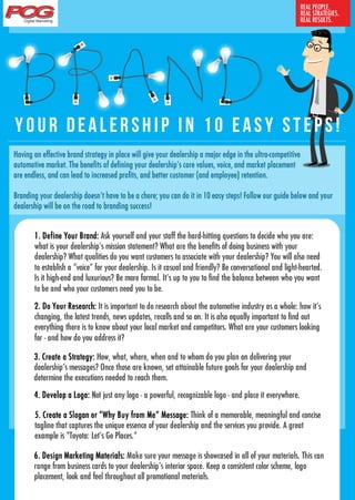 How to Brand Your Dealership in 10 Steps