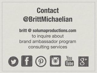 Brand Ambassador Program Blueprint by Britt Michaelian