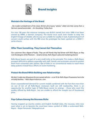 RollsRoyce Marketing Mix The 8Ps of a luxury goods company