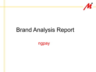 Brand Analysis Report ngpay 