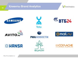 http://br-analytics.ru
Клиенты Brand Analytics14
 