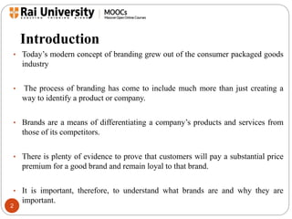 Brand and Branding basics - Introduction to Branding