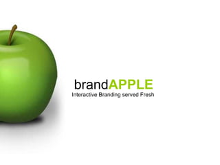 brand APPLE Interactive Branding served Fresh 