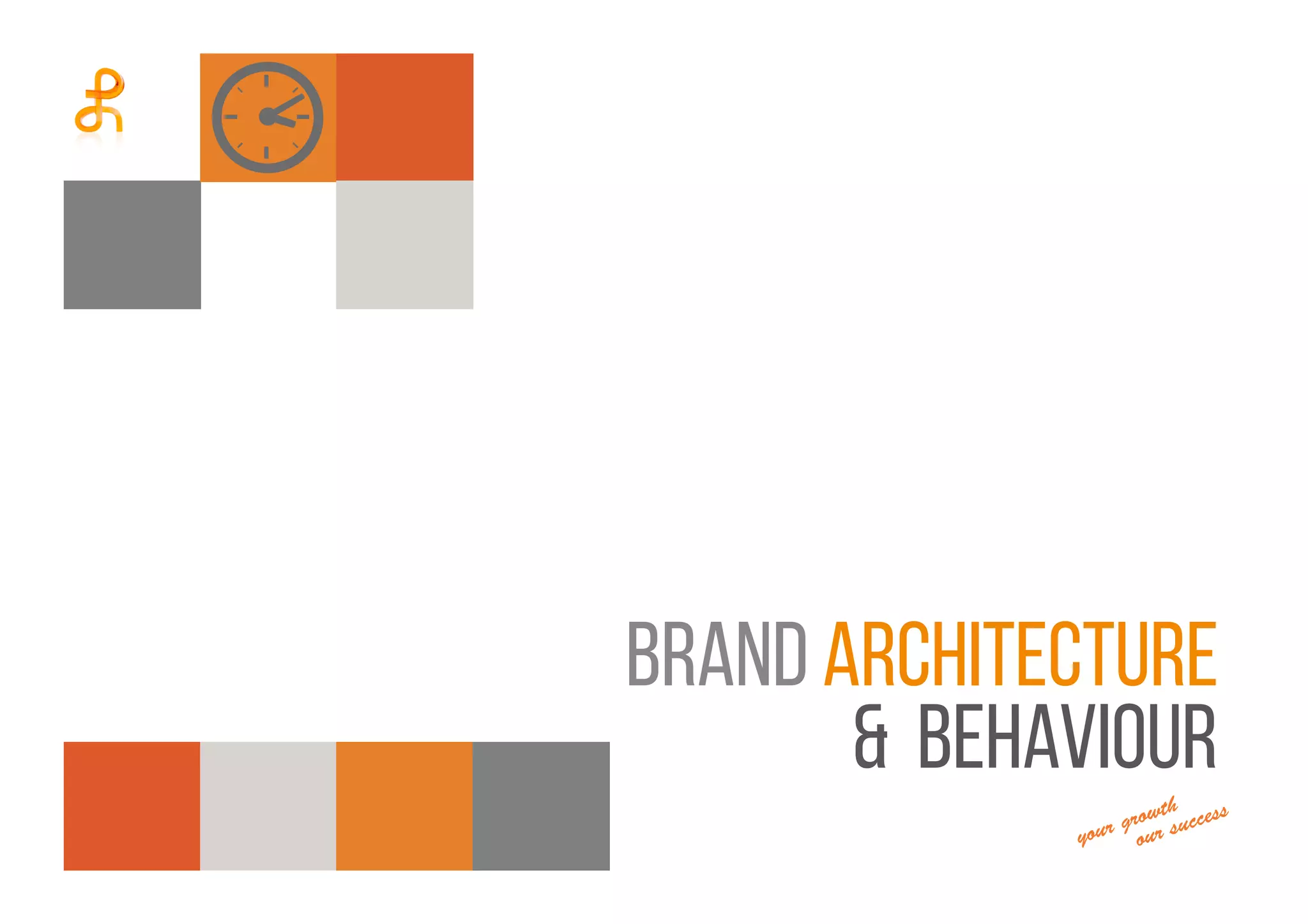 Brand architecture
& BEHAVIOUR