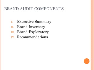 Brand Audit by Patti Girardi | PPT