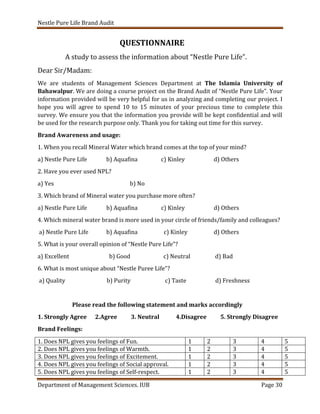 Brand audit of Nestle | PDF