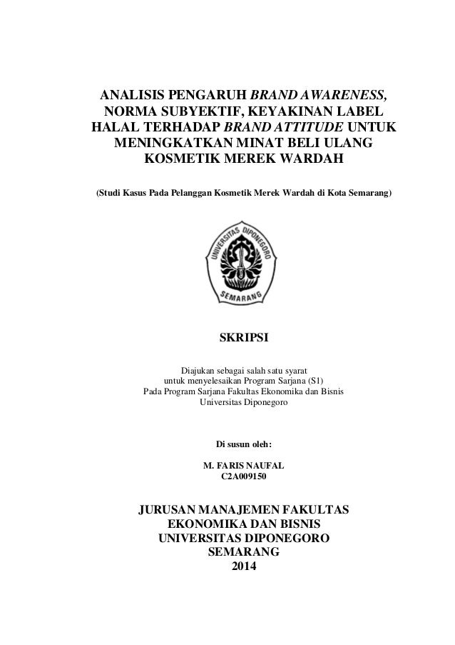 brand awareness wardah kosmetik brand awareness wardah kosmetik