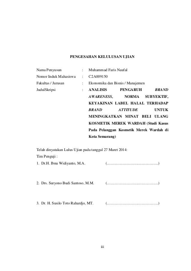 Brand awareness wardah kosmetik