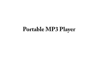 Portable MP3 Player 