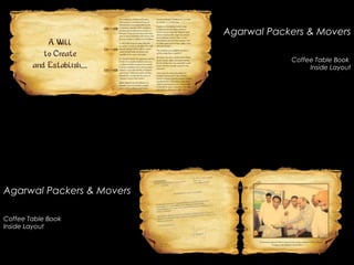 Agarwal Packers & MoversAgarwal Packers & Movers
Coffee Table Book
Inside Layout
Agarwal Packers & MoversAgarwal Packers & Movers
Coffee Table Book
Inside Layout
 