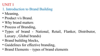 BRAND BUILDING and details about international brands | PPTX