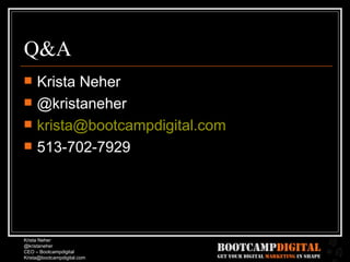 Q&A Krista Neher @kristaneher [email_address] 513-702-7929 