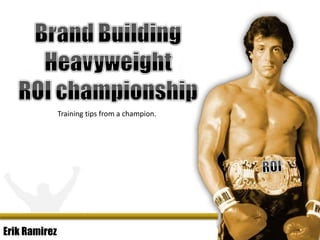 Erik Ramirez
Training tips from a champion.
 