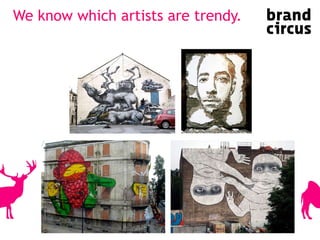 We know which artists are trendy. 