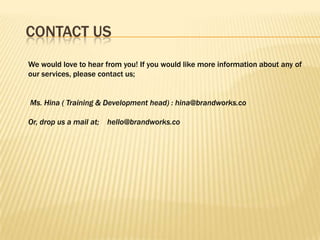    BENEFITS.. Staying Competitive