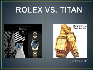 Brand comparison of and titan PPT