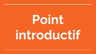 Point
introductif
 