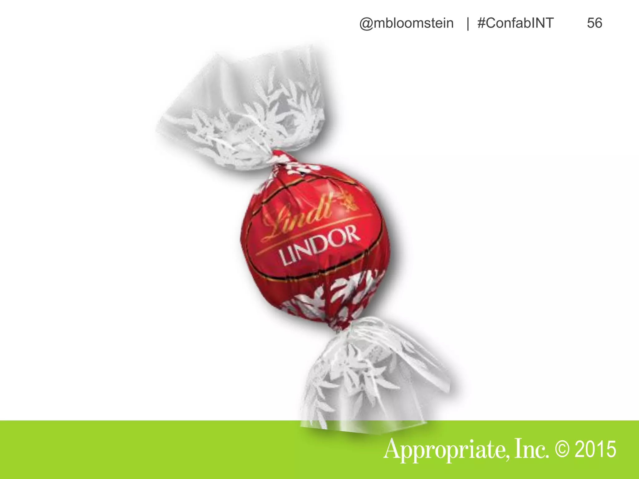 @mbloomstein | #ConfabINT 56
© 2015
 