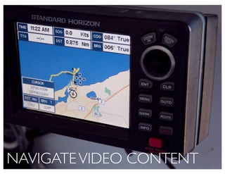 NAVIGATE VIDEO CONTENT
 