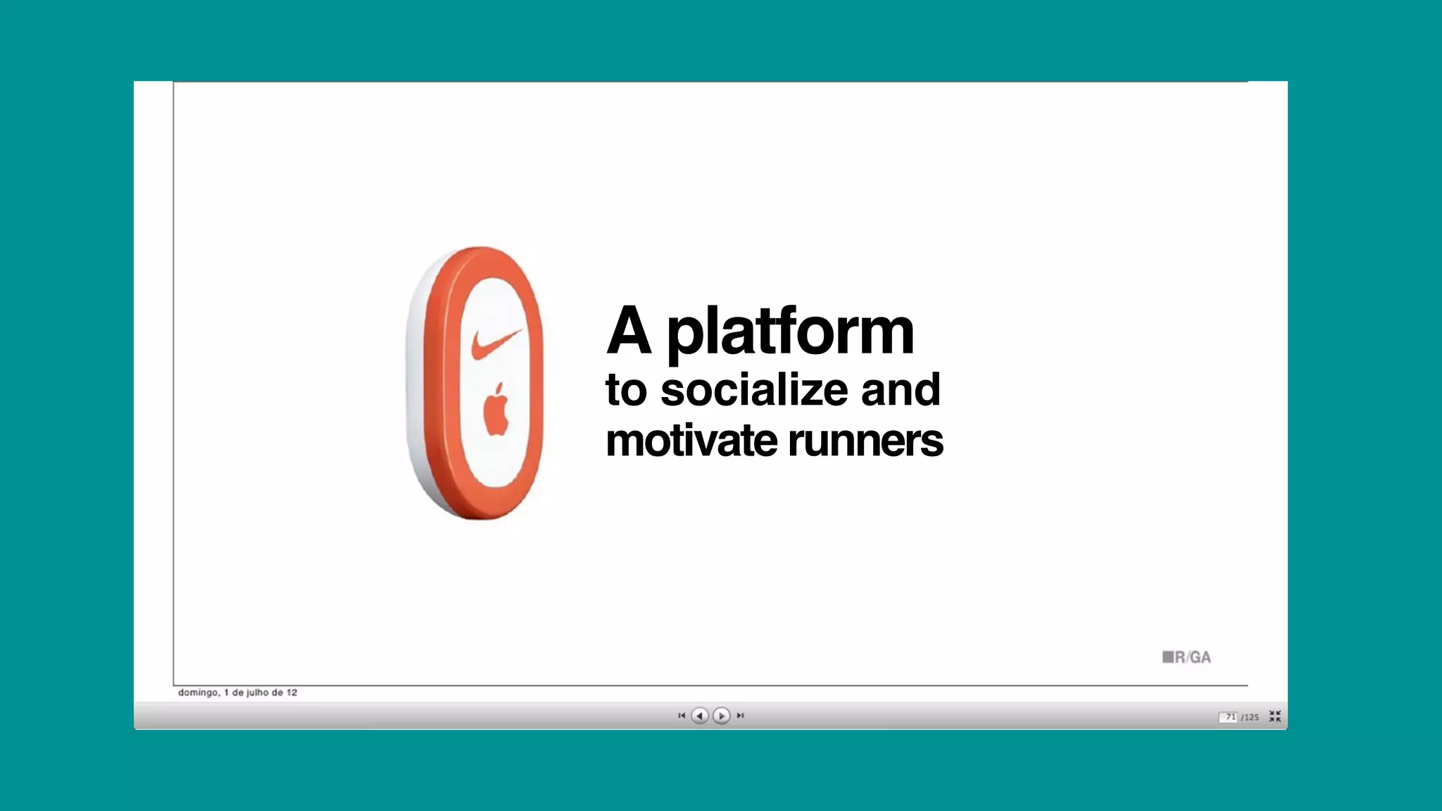 A platform
to socialize and
motivate runners
 