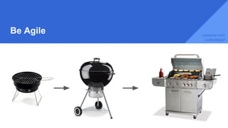 Be Agile Lessons from
a developer
 