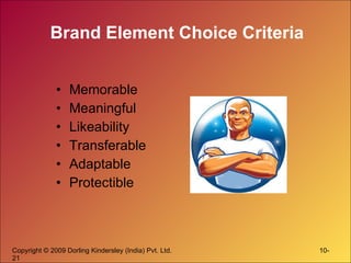 Brand Element Choice Criteria Memorable Meaningful Likeability Transferable Adaptable Protectible 