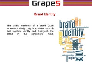 Brand Identity
The visible elements of a brand (such
as colours, design, logotype, name, symbol)
that together identify and distinguish the
brand in the consumers' mind.
 