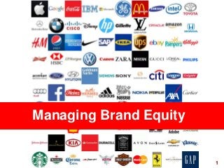 1visit: www.studyMarketing.org
Managing Brand Equity
 