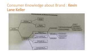 Consumer Knowledge about Brand : Kevin
Lane Keller
 