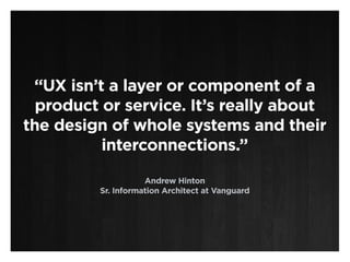 THE BUSINESS OF
UX – IS BUSINESS.
 